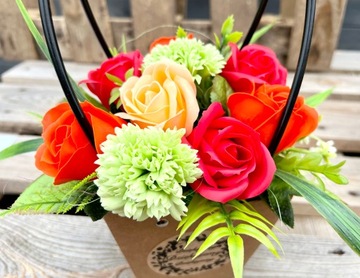 Подарок на День Рождения Именины КРАСИВЫЕ Мыльные Цветы Букет Роз Мыльные Розы