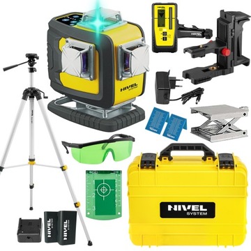 LASER NIEBIESKI NIVEL SYSTEM CL4D-B + STATYW RD800