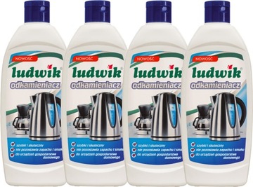 LUDWIK Odkamieniacz Płyn Ekspres Czajnik 4x250ml