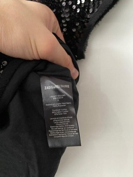 ZADIG & VOLTAIRE SEQUINS BLUZKA CEKINY NOWA S