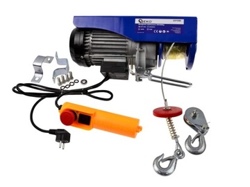 Wciągarka/Wyciągarka Elektryczna Linowa 230V 300/600kg 1200W linka 4mm G01
