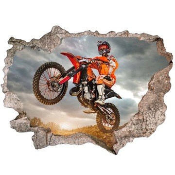 Naklejka na ścianę dziura 3D fototapeta cross