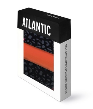 3x ATLANTIC bokserki męskie bawełniane szorty *L