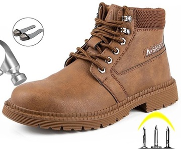 48 BOTKI WORKERY ODPORNE TREKINGOWE BLACHA ROBOCZE