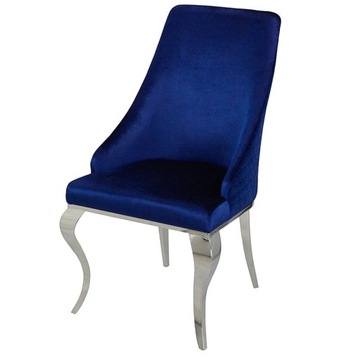 Гламурный стул William Navy Blue - современный стул