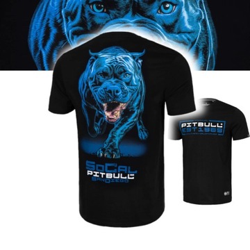 PITBULL WEST COAST T-SHIRT MĘSKA LEKKA KOSZULKA IN BLUE CZARNA BLACK M