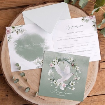 ПРИГЛАШЕНИЯ на Цветочное Подтверждение Святого Духа 10 шт.