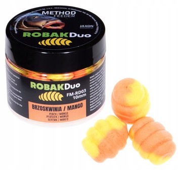 BRZOSKWINIA MANGO ROBAK DUO COLOR 10mm JAXON WAFTERS
