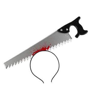 Opaski na Halloween Horror Śmieszne rekwizyty Opaski na głowę Zombie Piła do przekłuwania