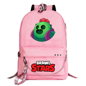 ШКОЛЬНЫЙ РЮКЗАК BRAWL STARS SPIKE А4, БОЛЬШОЙ ЦВЕТ, МНОГО ДИЗАЙНОВ, СТИЛЬ