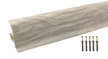 Listwa przypodłogowa PCV Różne kolory 60mm + kołki