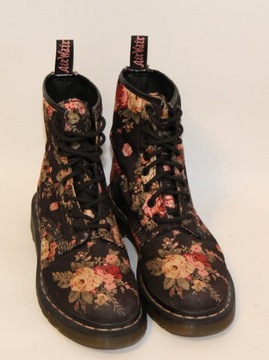 Damskie glany botki Dr. Martens 1460 Victorian Flowers Black r.38