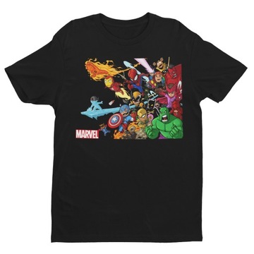 KOSZULKA DZIECIĘCA AVENGERS MARVEL SUPERBOHATEROWIE WYPRZEDAŻ- 110 XS