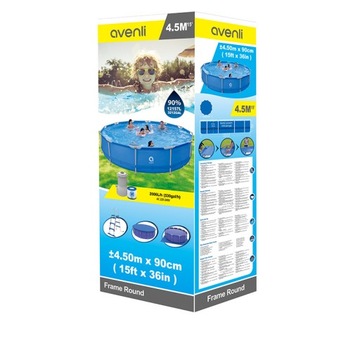 AVENLI PALM КРУГЛЫЙ САДОВЫЙ БАССЕЙН С НАСОСОМ 450x90 КОМПЛЕКТ