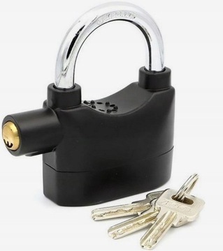 НАВЕСНОЙ ЗАМОК С СИГНАЛИЗАЦИЯМИ ЗАЖИМ СИГНАЛИЗАЦИИ НАДЕЖНЫЙ ЗАМОК 110 дБ