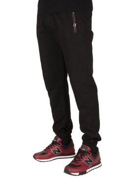 Dres spodnie męskie dresowe S czarne ze ściągaczem jogger