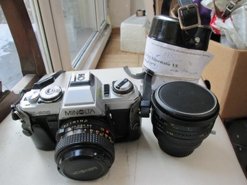 Aparat Minolta x500 Z MINOLTĄ 50/1,7 i SIGMA 24 / 2,8