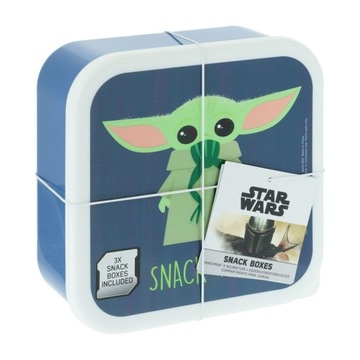 3x Pudełko śniadaniowe Star Tras The Mandalorian Lunch Box Śniadanówka