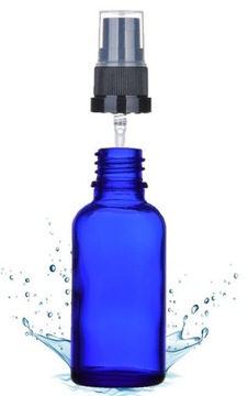 Elegancka Butelka SZKLANA NIEBIESKA Atomizer 30ml