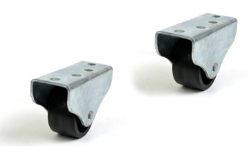 2 x KÓŁKO MEBLOWE , ROLKA PŁASKA 38 mm TWORZYWO