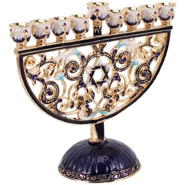 STOJAK NA ŚWIECĘ TEALIGHT CHANUKA MENORAH HOME