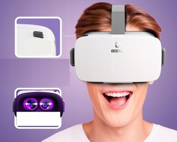 ОЧКИ VR BLUETOOTH ОЧКИ ДИСТАНЦИОННОГО УПРАВЛЕНИЯ DESTEK V5 БЕЛЫЕ