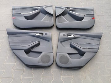 FORD FOCUS MK3 LIFT 2015-18 - Комплект кожаной обивки дверей.