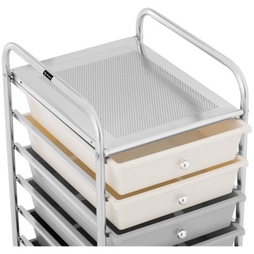 Тележка для красоты, парикмахерской и ванной комнаты с 10 ящиками 38,5 x 32 x 96.