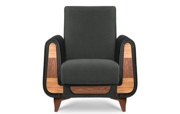 Fotel modern drewno welur kolory do wyboru GUSTAVO