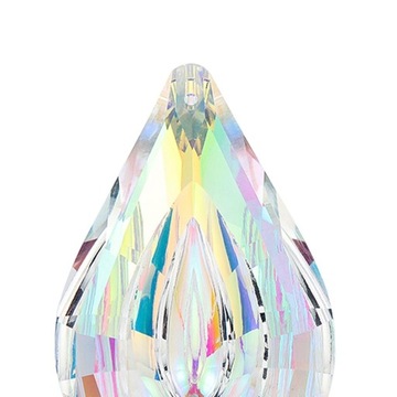 Большой хрустальный шар каплевидной формы диаметром 9 см, красочный кулон для подвешивания на окно.