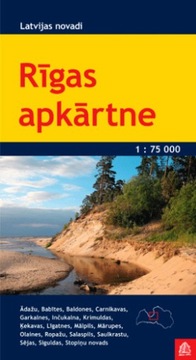 OKOLICE RYGI ŁOTWA Rigas apkartne mapa turystyczna 1:75 000 JANA SETA