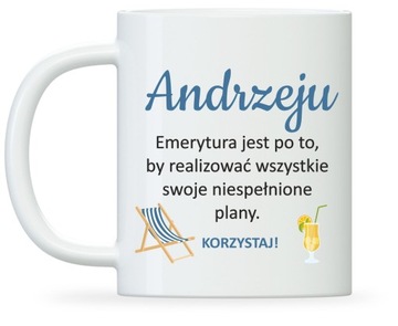 kubek EMERYTA, PREZENT przejście na emeryturę