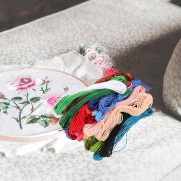 НАБОР НИТ ДЛЯ ВЫШИВКИ ИНСТРУМЕНТЫ ДЛЯ ВЫШИВКИ КРЕСТОМ I