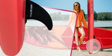 Доска SUP 320 см для плавания, безопасное надувное весло + аксессуары Thunder