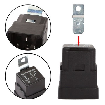 ЖГУТ РЕЛЕ ГЕРМЕТИЧНЫЙ ОСНОВАНИЕ 5-КОНТАКТНАЯ РОЗЕТКА 3 ШТ. 12 В 40 А