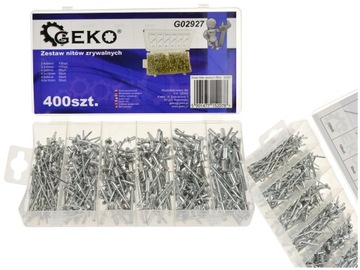 ZESTAW NITY ZRYWALNE ALUMINIOWE ZESTAW NITÓW NIT 400 EL.