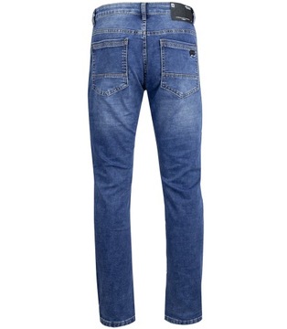 Klasyczne spodnie męskie jeansy prosta nogawka 34