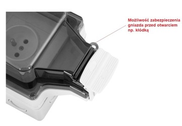 ЭЛЕКТРИЧЕСКАЯ РОЗЕТКА НАРУЖНАЯ НА 230 В, ГЕРМЕТИЧНАЯ IP66