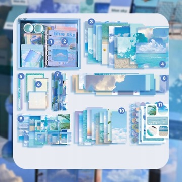 ScrapBooking Set Vintage Stickers Картинки + Примечания 96 страниц 294 El XL