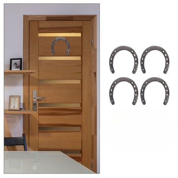 4 SZTUK ŻELAZNA PODKOWA KOŃ CHARMS ŻELAZNA PODKOWA ART DECOR DOSTAWA DOMOWA