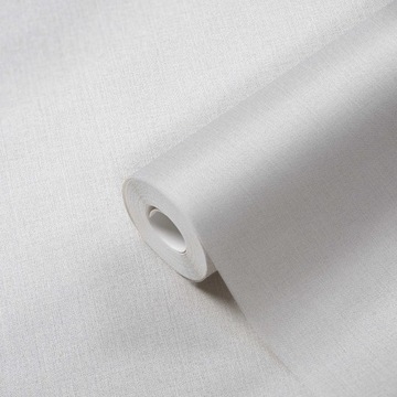 Tapeta Winylowa na Flizelinie SZARA imitacja płótna Materialu worek LEN 10m