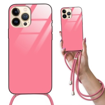 ETUI CROSSGLAM RÓŻOWY do IPHONE 13 PRO MAX Sznurek
