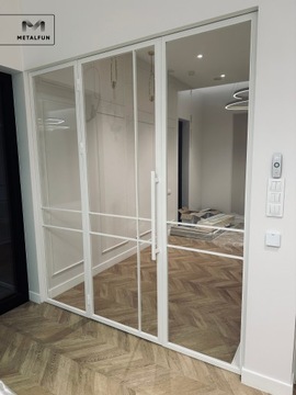 Drzwi rozwierane Loft Szklane - SkyVision