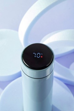 ТЕРМОКРУЖКА ТЕРМОС 473мл LED С ТЕМПЕРАТУРОЙ ДЛЯ КОФЕ И ЧАЯ ДЛЯ АВТОМОБИЛЯ