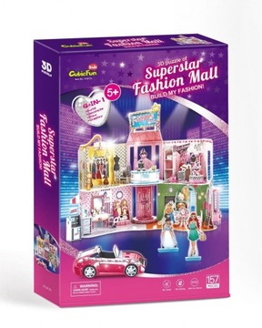 ND17_ZB-133750 Puzzle 3D 157el. Superstar Fashion Mall. Modne Centrum