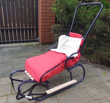 ЭВО САНКИ + ПУШЕР + ТЕПЛЫЙ СПАЛЬНИК + ПОДНОЖКИ