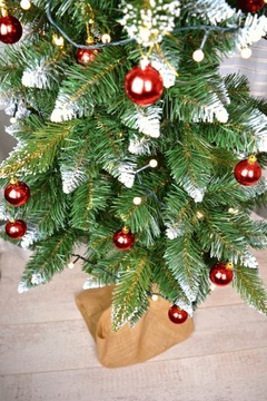 АЛМАЗНАЯ ИСКУССТВЕННАЯ ПЛОТНАЯ РОЖДЕСТВЕНСКАЯ ЕЛЬ НА СТОЛБИКЕ, 180 см