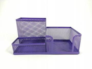 Ящик для офисных инструментов, фиолетовый, NICE на столе