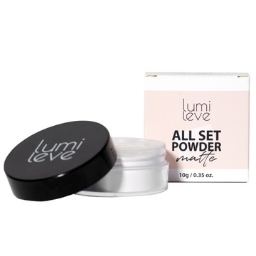 Sypki puder do twarzy matujący All Set Matte 10g Lumileve Naturalny
