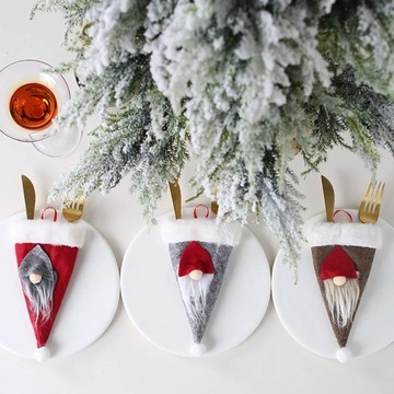 Декоративный новогодний футляр для столовых приборов Скрзат 1 шт.